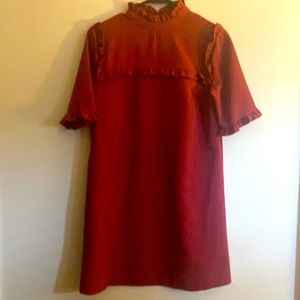 Women’s deep red dress